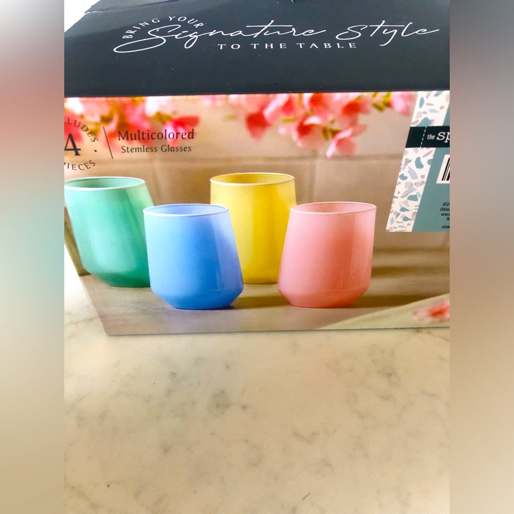 Multicolored Glasses Set